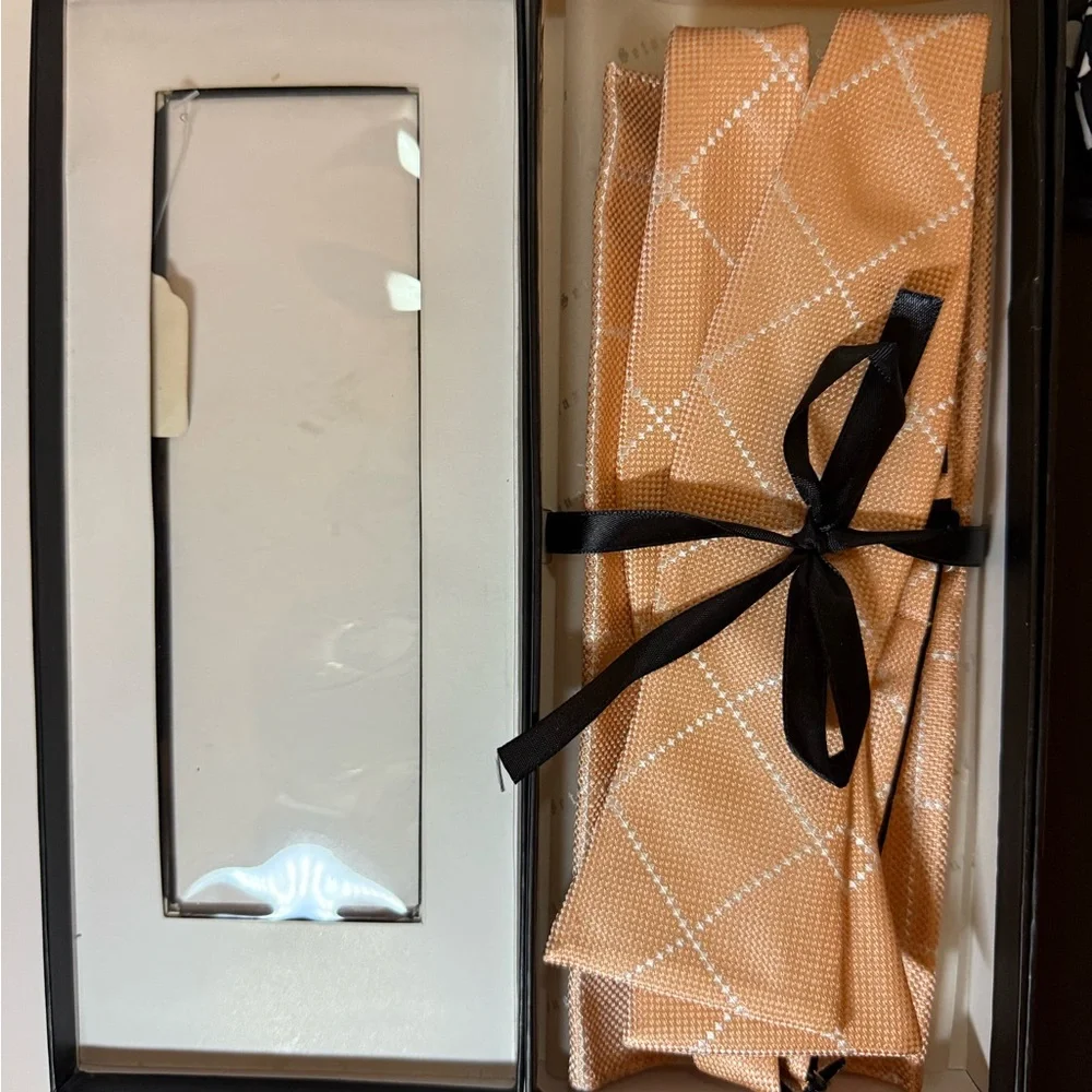 Setazone and Troy James Ties - Orange and white and black and white ties